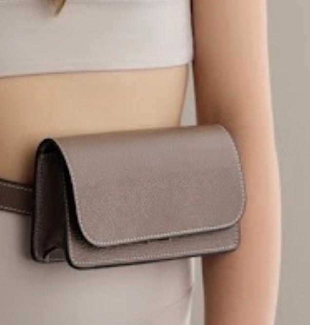 Mini Flap Bag Taupe