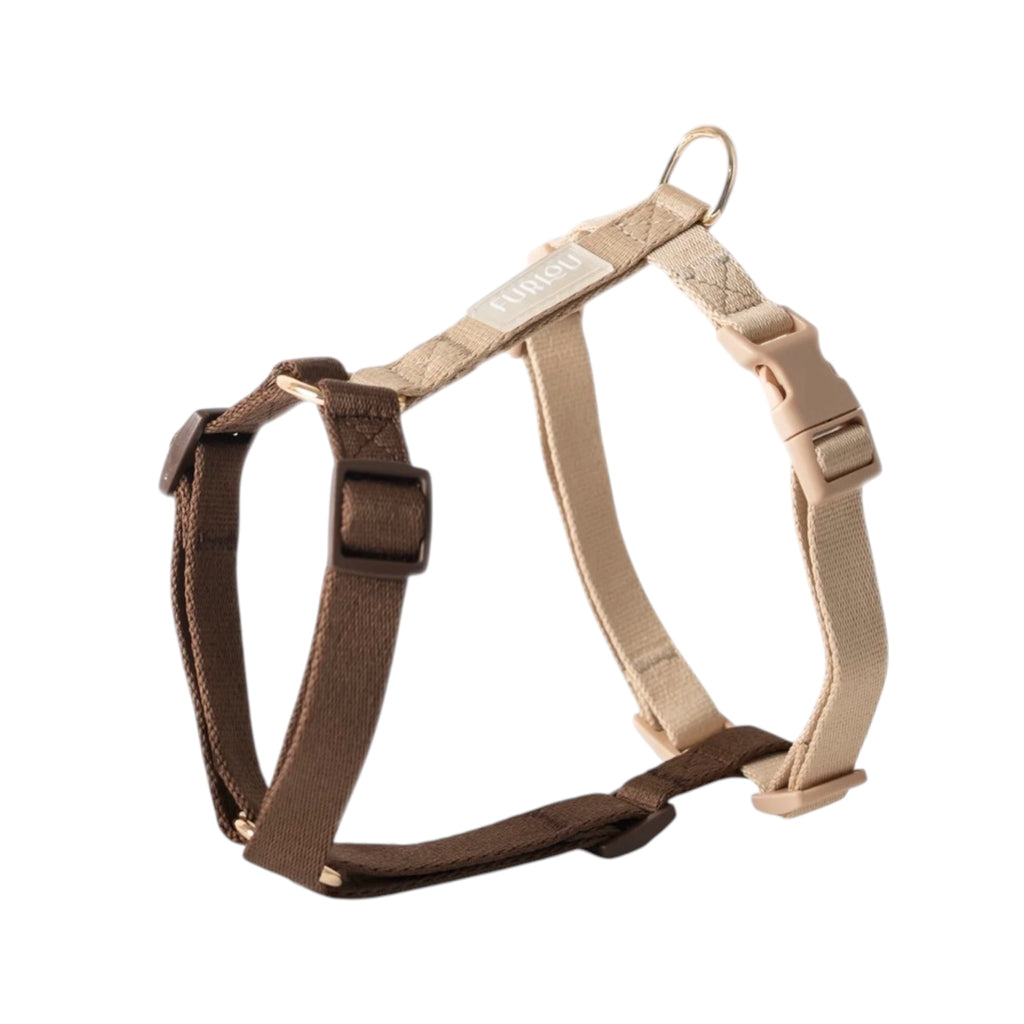Brown and tan harness